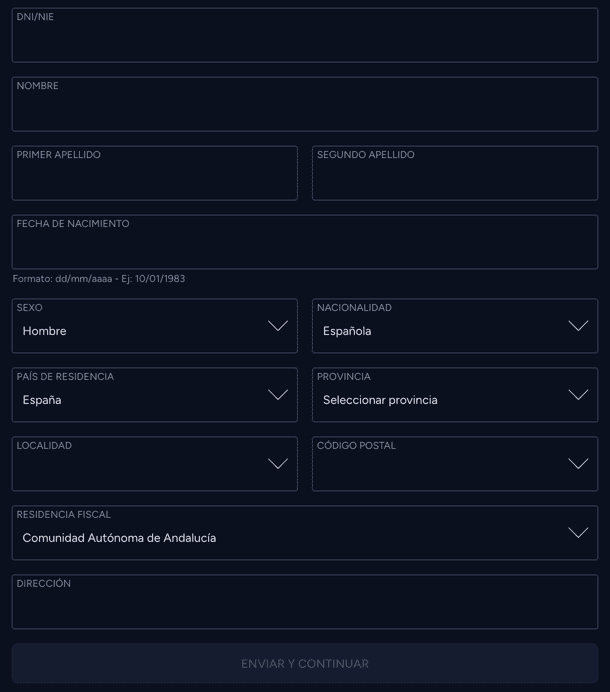 Registration at Retabet casino
